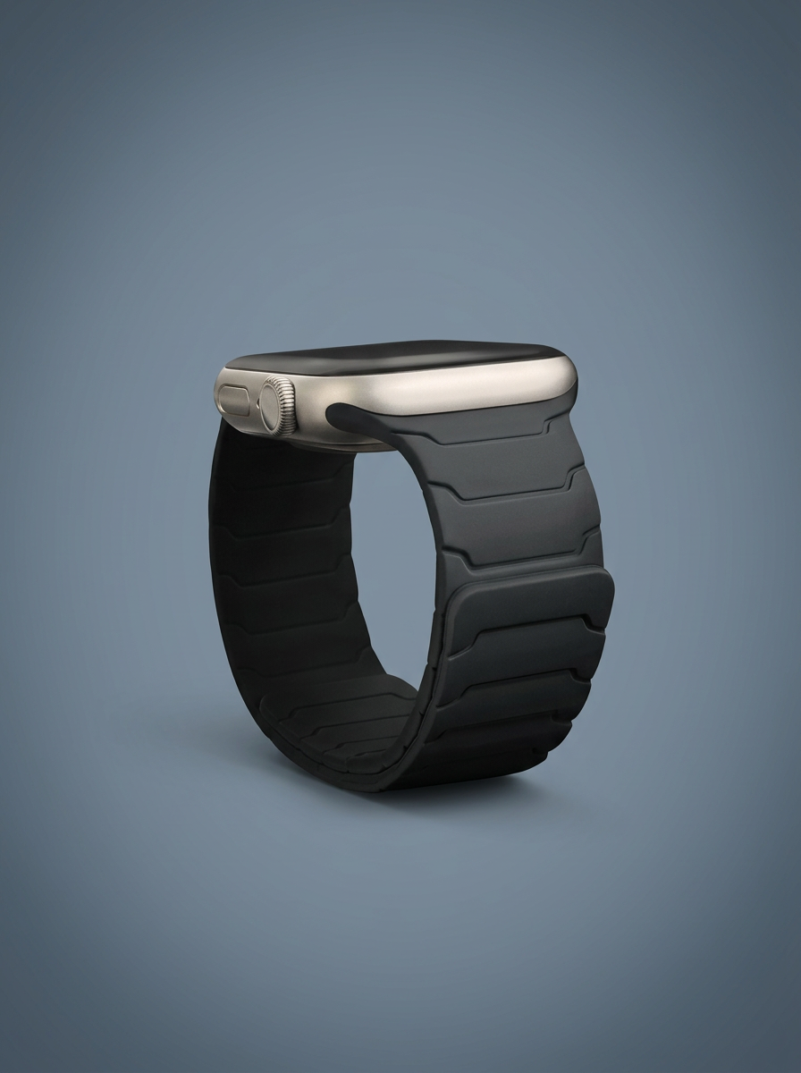 Magnetloop Armband Kohlschwarz mit Schwarz