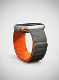 Magnetloop Armband Grau/Orange – Panzer-Design