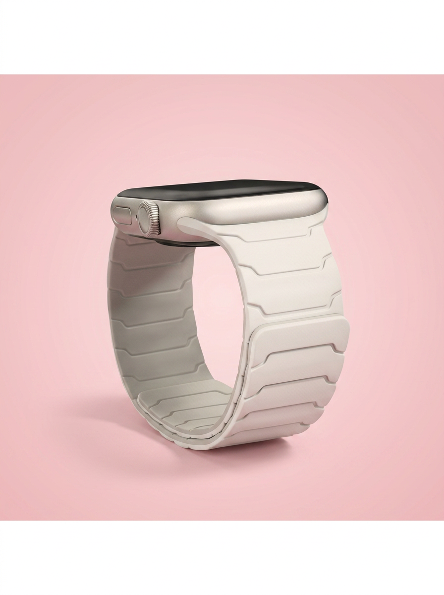 Magnetloop Armband Helles Pfirsichrosa mit Sternenlicht