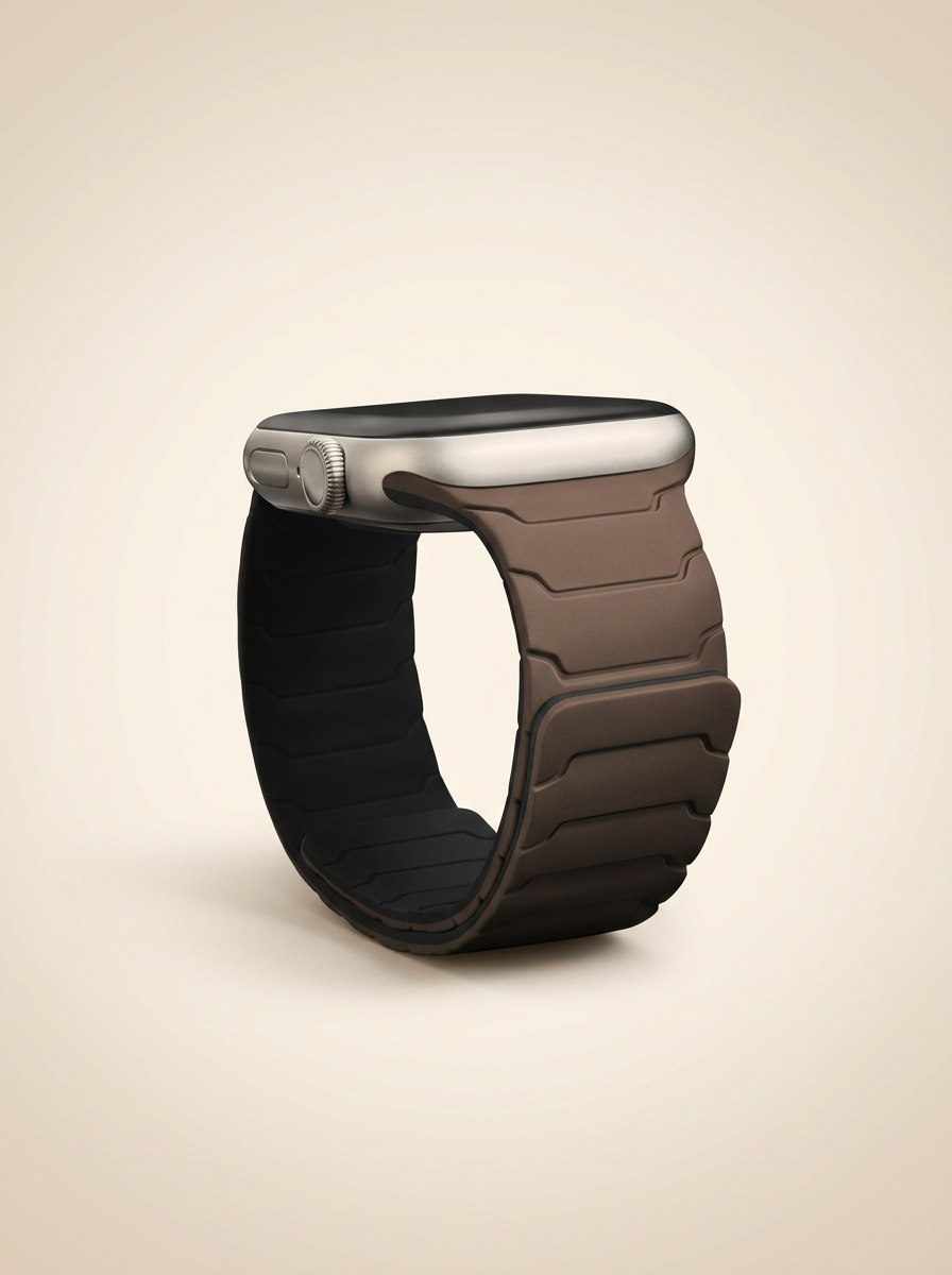 Magnetloop Armband Schokolade Schwarz